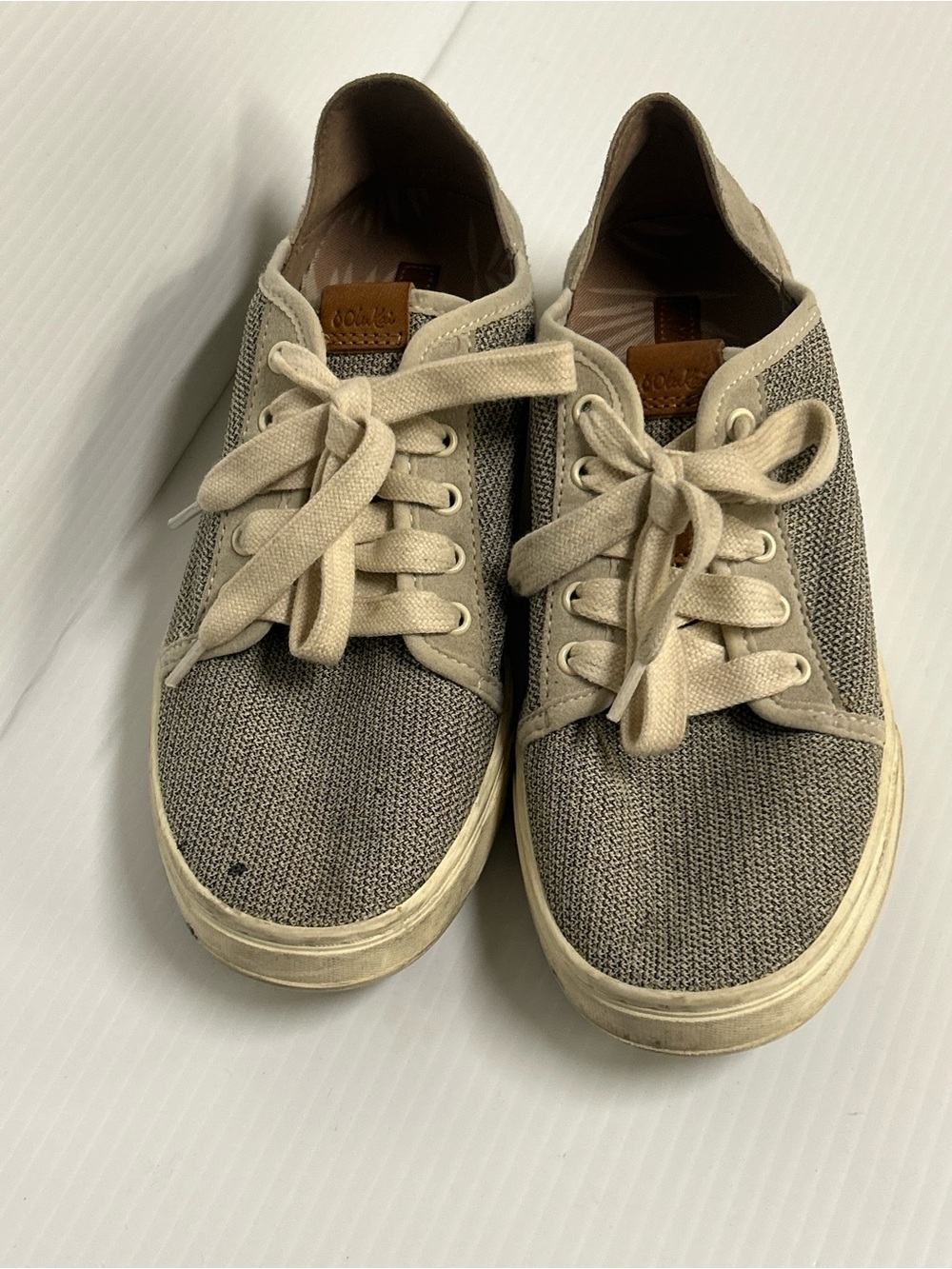 Olukai Shoes Womens Sz 8 Pehuea Li Comfort Sneakers Casual Tapa/Tapa